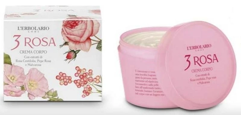 L'erbolario 3 Rosa Crema Per Il Corpo 200ml 1 L'erbolario 3 Rosa Crema Per Il Corpo 200ml