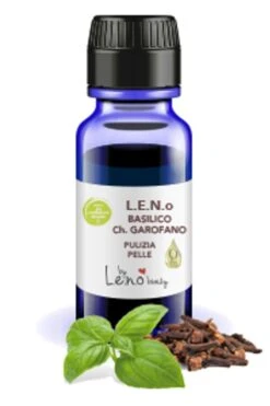 Leno Olio Basilico E Garofano Per La Pulizia Della Pelle 10ml
