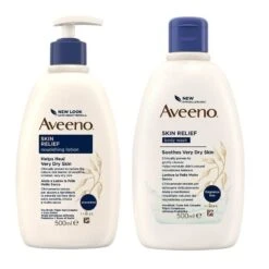 Aveeno Avveno Bipack Skin Relief Bagno Doccia Senza Profumo 500ml+ Crema Idratante Lenitiva 500ml